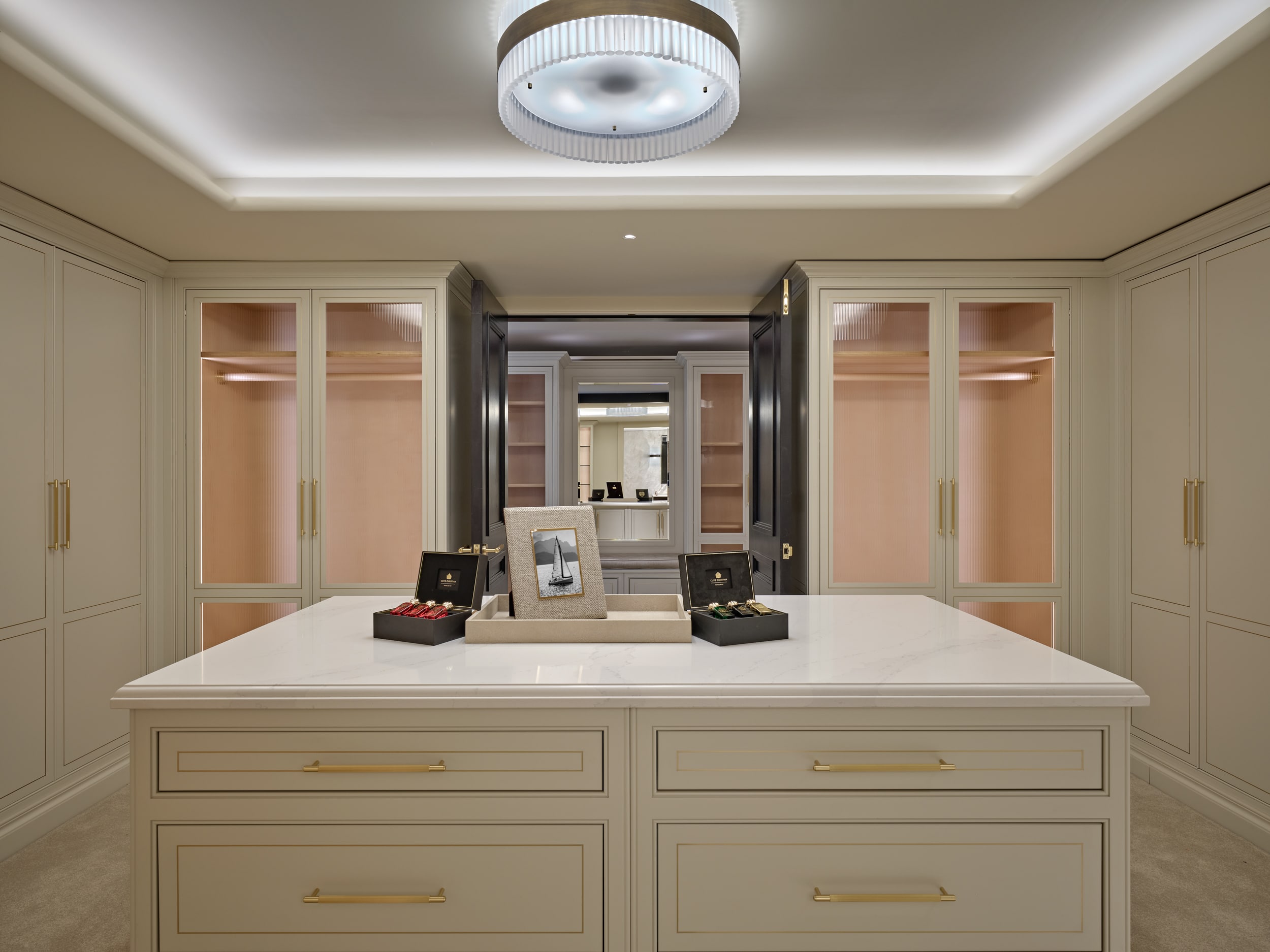 transitional dressing room handcrafted british cabinetry