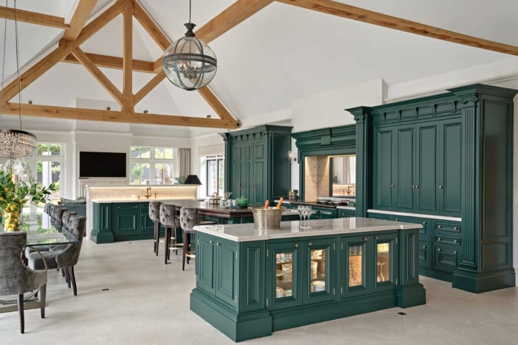 traditional-green-kitchen